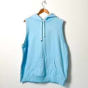 Under Armour Baby Blue Sleeveless Workout Sweater